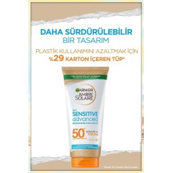 Garnier Ambre Solaire Sensitive Advanced Milk SPF 50+ - Hassas Ciltler İçin Güneş Koruyucu Süt - 175 ml