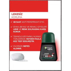 Garnier Men Deo Roll On Lekesiz Koruma 50 ml