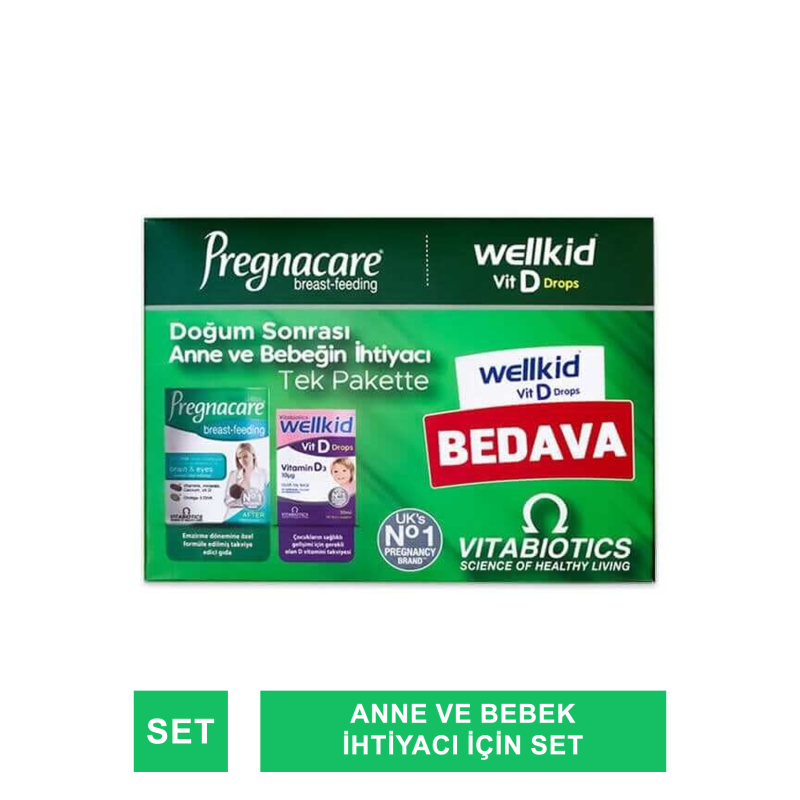 Vitabiotics Pregnacare Breast-Feeding 56 Tablet + Wellkid Vitamin D3 20ml