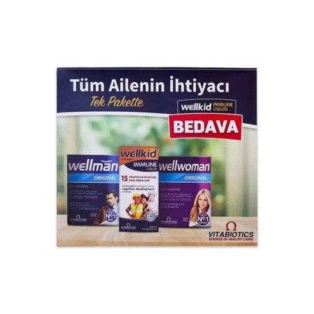 Vitabiotics Aile Boyu Paket - Wellwomen + Wellmann + Wellkid