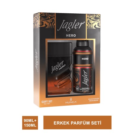 Jagler Hero Erkek Parfüm Seti 90 ml EDT + 150 ml Deodorant