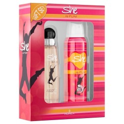 She is Fun Parfüm Seti 50 ml EDT + 150 ml Deodorant