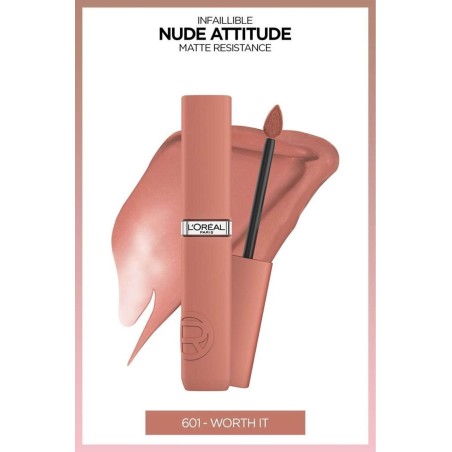 Loreal Paris Infaillible Matte Resistance Likit Mat Ruj - 601 Worth It