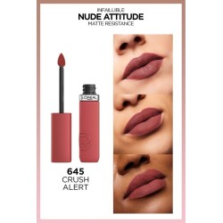 Loreal Paris Infaillible Matte Resistance Likit Mat Ruj - 645 Crush Alert