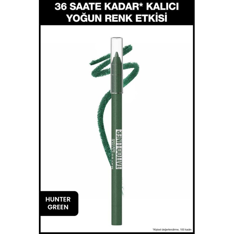 Maybelline New York Tattoo Liner Jel Göz Kalemi - 817 Hunter Green