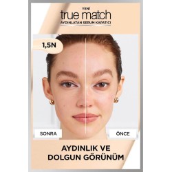 Loreal Paris True Match Aydınlatan Serum Kapatıcı - 1,5N Light