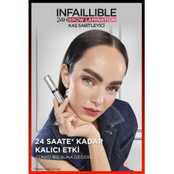 Loreal Paris Infaillible 24H Brow Lamination Şeffaf Kaş Sabitleyici - 00 Clear/Transparent