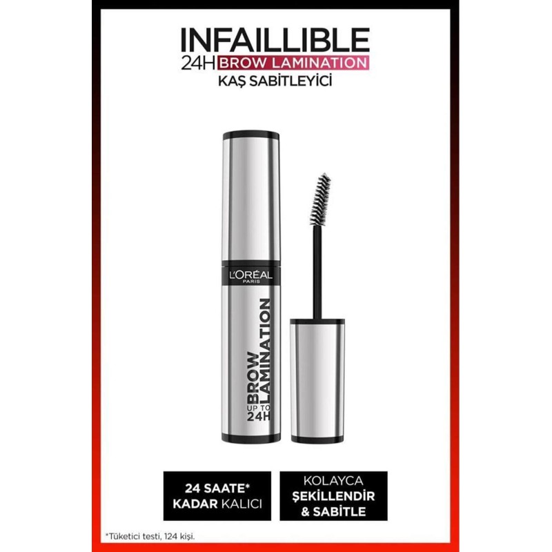 Loreal Paris Infaillible 24H Brow Lamination Şeffaf Kaş Sabitleyici - 00 Clear/Transparent