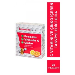 Outlet - Imuneks Propolis , Vitamin C ve Çinko 20 Tablet