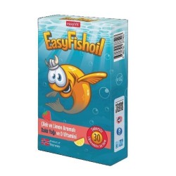 Easyvit EasyFish Oil Omega 3 - Çilek&Limon Aromalı - Çiğnenebilir 30 Jel Tablet