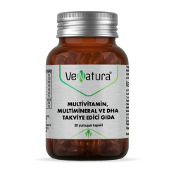 VeNatura Multivitamin, Multimineral ve DHA Takviye Edici Gıda 30 Kapsül