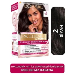 Loreal Paris Excellence Creme 2 Siyah Saç Boyası