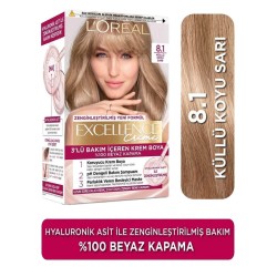 Loreal Paris Excellence Creme Saç Boyası 8.1 Koyu Sarı Küllü