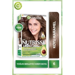 Garnier Nutrisse Yoğun Besleyici Kalıcı Krem Saç Boyası 6 Koyu Kumral