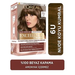 Loreal Paris Excellence Creme Nude Renkler Saç Boyası – 6u Nude Koyu Kumral