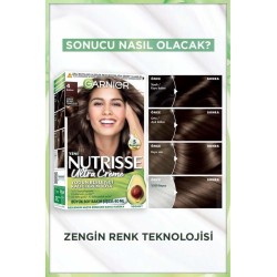 Garnier Nutrisse Yoğun Besleyici Kalıcı Krem Saç Boyası 4 Kahve