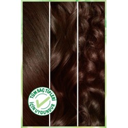 Garnier Nutrisse Yoğun Besleyici Kalıcı Krem Saç Boyası 4 1:2 Işıltılı Kahve