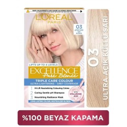 Loreal Paris Excellence Creme Saç Boyası - 03 Ultra Açık Küllü Sarı