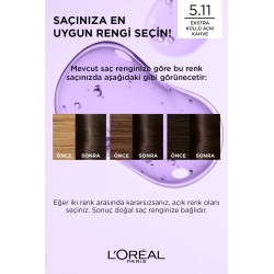 Loreal Paris Excellence Cool Creme Saç Boyası – 5.11 Ekstra Küllü Açık Kahve