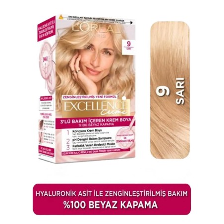 Loreal Paris Excellence Creme Saç Boyası 9 Sarı