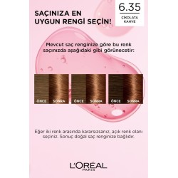 Loreal Paris Excellence Creme Saç Boyası 6.35 Çikolata Kahve
