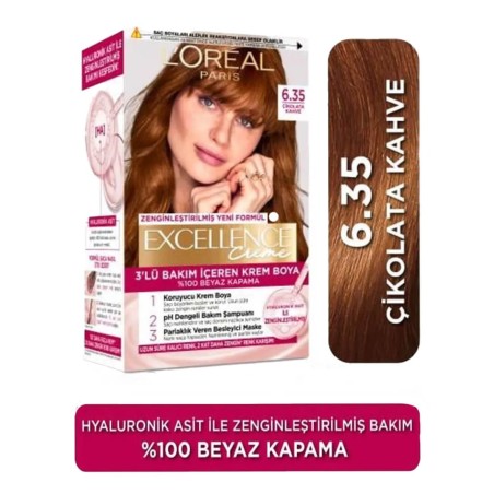 Loreal Paris Excellence Creme Saç Boyası 6.35 Çikolata Kahve