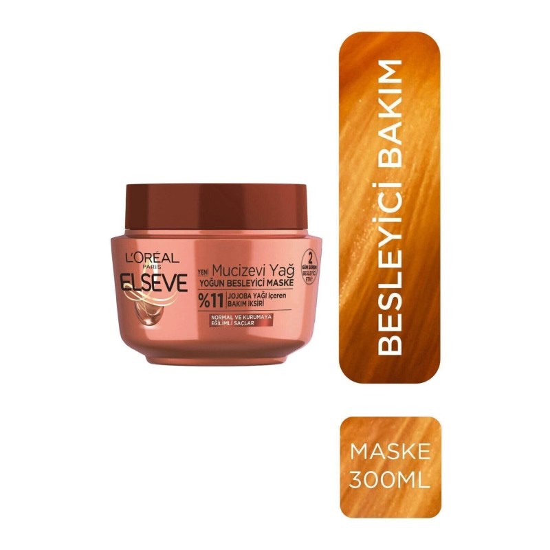 Loreal Paris Elseve Mucizevi Yağ Besleyici Maske 300 ml