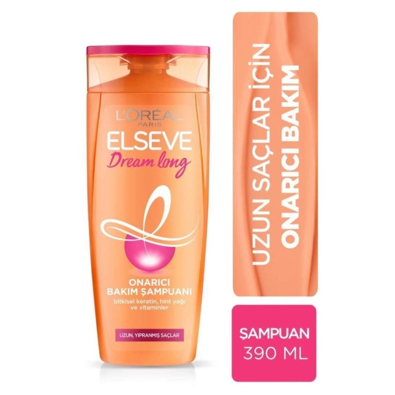 Loreal Paris Elseve Dream Long Onarıcı Bakım Şampuanı 390ml