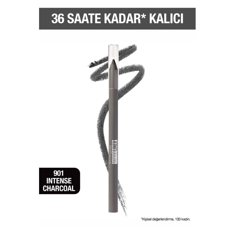 Maybelline New York Maybelline Tattoo Liner Jel Göz Kalemi - 901 Kurşuni Gri