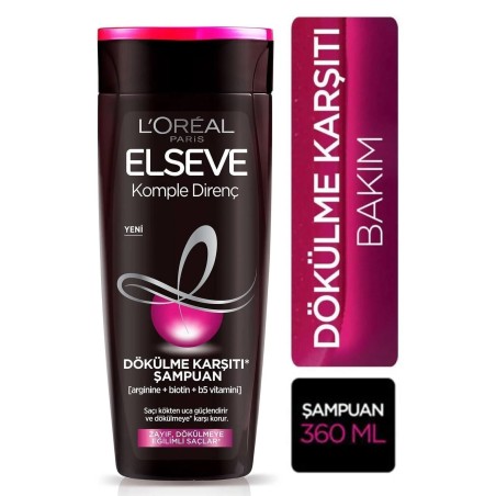 Loreal Paris Elseve Komple Direnç Dökülme Karşıtı Şampuan 360 ml