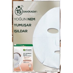 Garnier Süt Bombası Besleyici Kağıt Yüz Maskesi Hindistan Cevizi 28gr