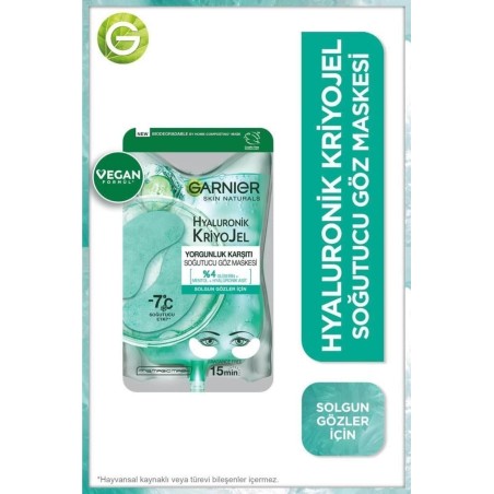 Garnier Hyaluronik Kriyojel Yorgunluk Karşıtı Soğutucu Göz Maskesi 5 gr