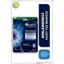 Garnier Nem Bombası Gece Kağıt Yüz Maskesi 28 gr