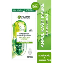 Garnier Niacinamide Detoks Etkili Ampul Kağıt Maske 15 gr