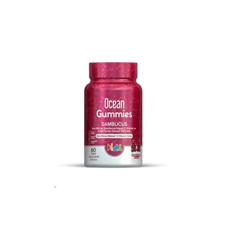 Ocean Gummies Sambucus Kids 60 Yumuşak Jel Kapsül