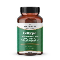 Wooggs Vital Collagen Takviye Edici Gıda 60 Tablet