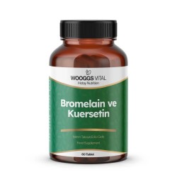 Wooggs Vital Bromelain ve Kuersetin Takviye Edici Gıda 60 Tablet