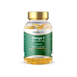 Wooggs Vital Omega 3 İçeren Takviye Edici Gıda 1300mg 200 Yumuşak Kapsül