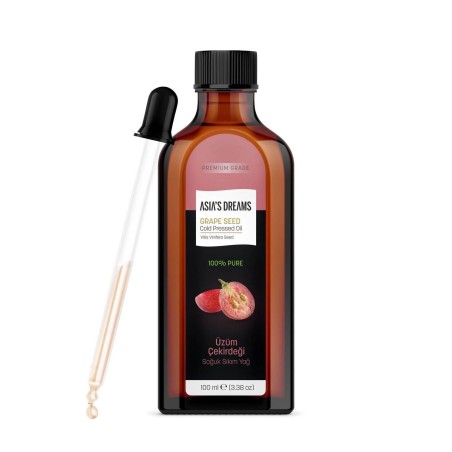 Asia's Dreams Üzüm Çekirdeği Soğuk Sıkım Yağ 100ml