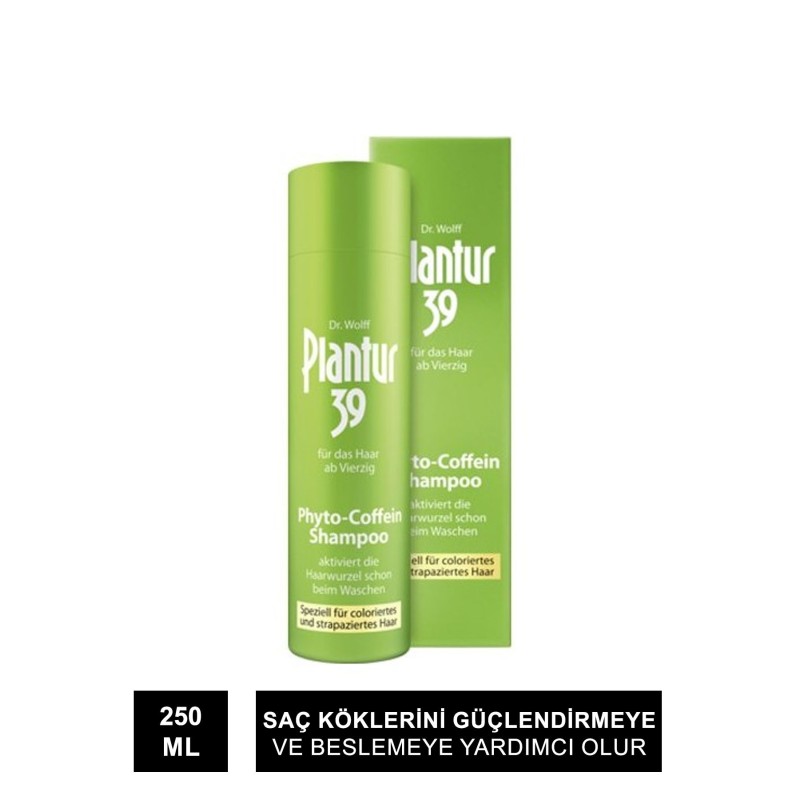 Plantur 39 Şampuan Boyalı ve Stres Altındaki Saçlar İçin Caffeine Shampoo 250 ml Plantur 39 Şampuan Boyalı ve Stres Altındaki Saçlar İçin Caffeine Shampoo 250 ml