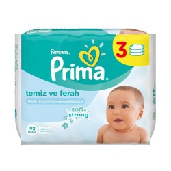 Prima Pampers Baby Fresh Islak Mendil 3`lü Paket (192 Yaprak)