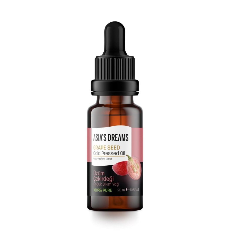 Asia's Dreams Üzüm Çekirdeği Soğuk Sıkım Yağ 20ml