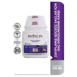 Bioxcin Siyah Sarımsak Şampuanı 100 ml - Güçsüz Saçlar - Seyahat Boy