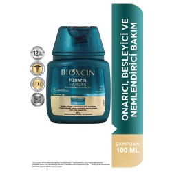 Bioxcin Keratin & Argan Onarıcı Şampuan 100 ml - Seyahat Boy