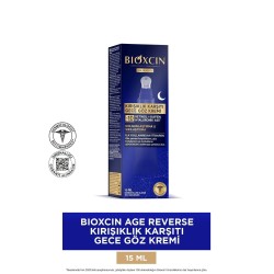 Bioxcin Age Reverse Kırışıklık Karşıtı Gece Göz Kremi 15 ml