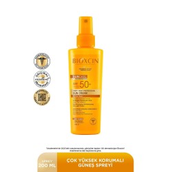 Bioxcin Sun Care Spf 50 Yüz Güneş Kremi 50 ml Kuru ve Normal Cilt + Vücut Güneş Spreyi 200 ml