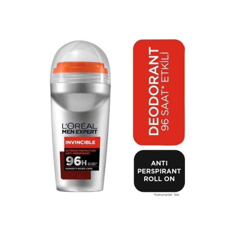 Loreal Paris Men Expert İnvincible 96 Saat XXL Ball Roll On - Koku ve Islaklık -  50 ml