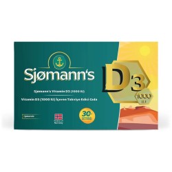 Sjomann's D3 1000IU 30 Çiğnenebilir Jel Tablet