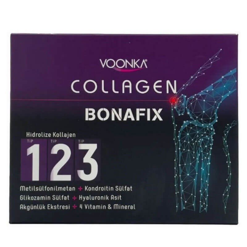 Voonka Collagen Bonafix Tip 123 - Karışık Meyve Aromalı - 30x50ml