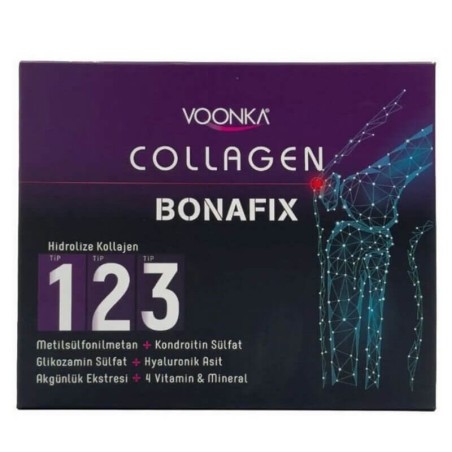Voonka Collagen Bonafix Tip 123 - Karışık Meyve Aromalı - 30x50ml